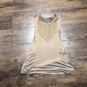 Lululemon tank top, silverscent threading woven in